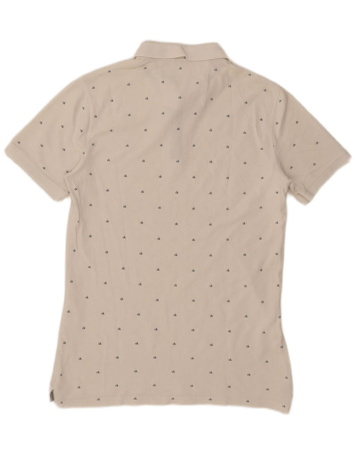 Męska koszulka polo Calvin Klein Jeans, duża, w białe cętki