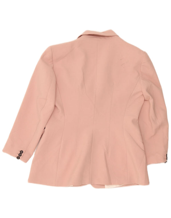 Damska marynarka Zara zapinana na 2 guziki, UK 18 XL, różowa