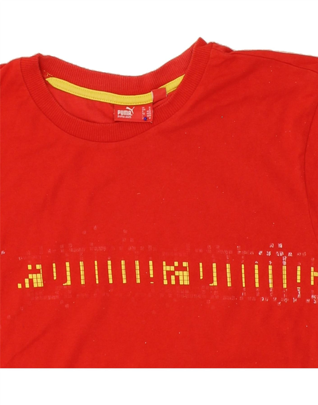 PUMA Mens Graphic T-Shirt Top Medium Red Cotton Vintage Puma and Second-Hand Puma from Messina Hembry 