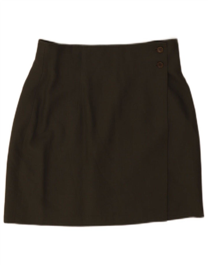 Damska spódnica kopertowa Sisley W28 Średnia wiskoza khaki