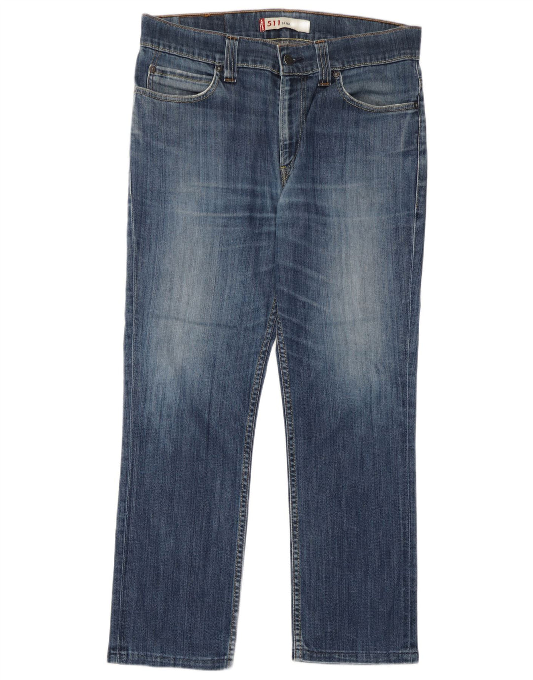 Damskie jeansy Levi's 511 Slim W36 L27 Niebieskie bawełniane