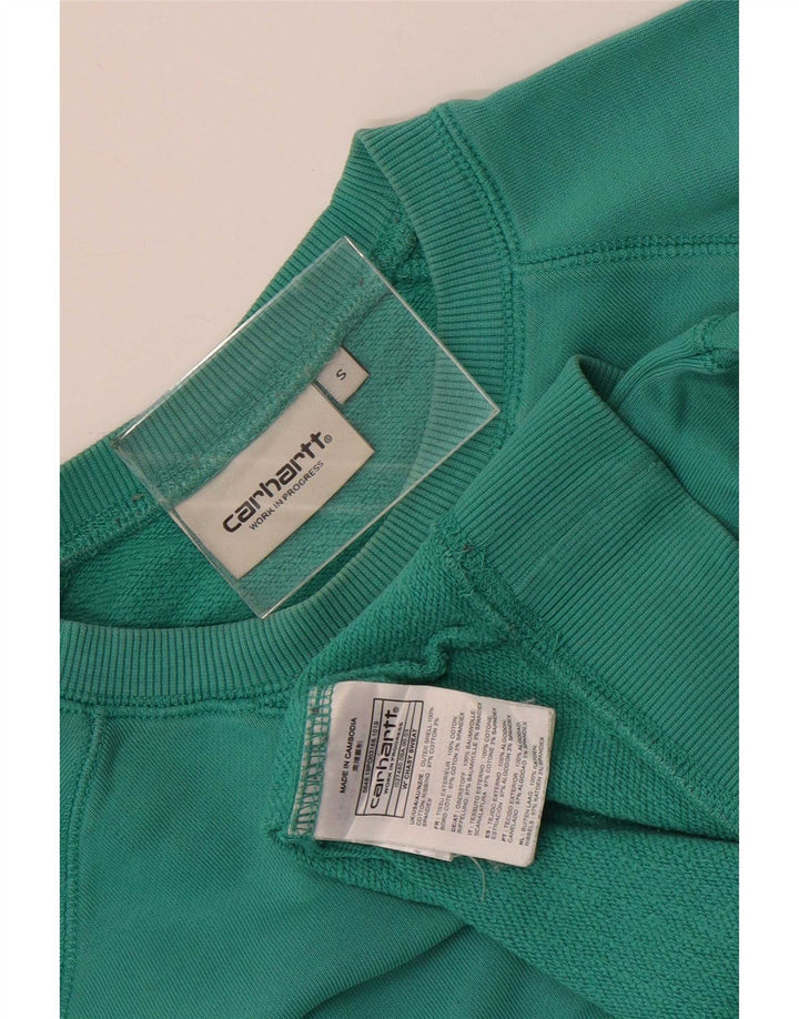 Damska bluza oversize Carhartt UK 10, mała, zielona bawełna