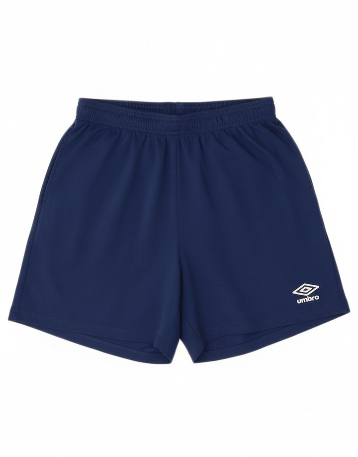 UMBRO Boys Sport Shorts 12-13 Years XL  Navy Blue Polyester
