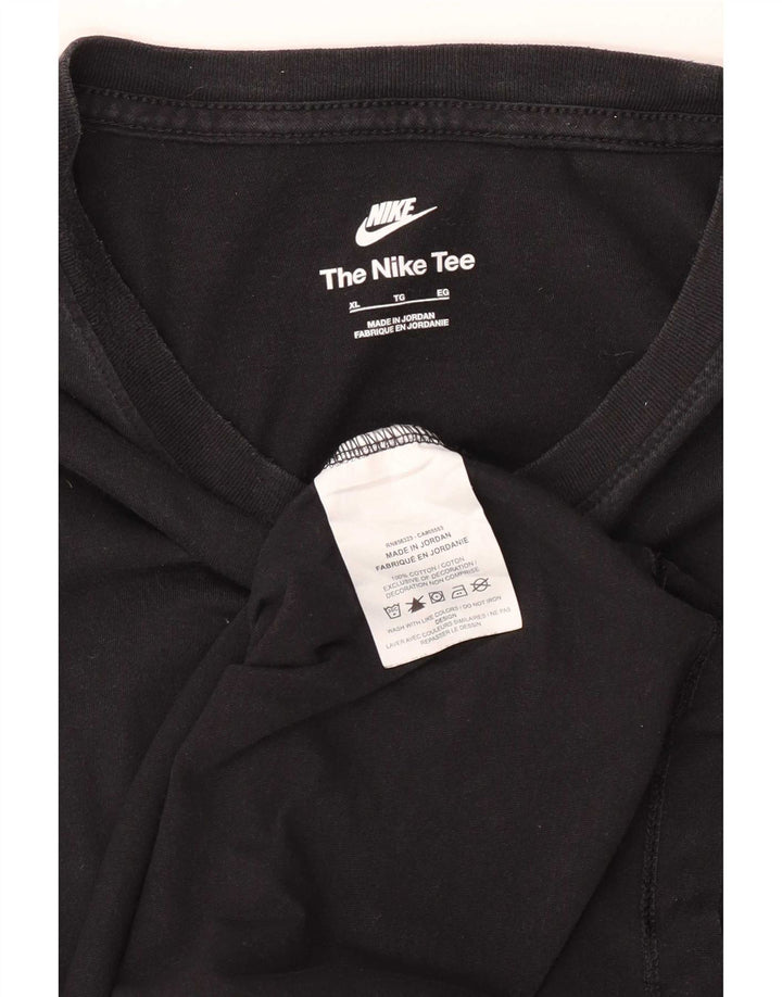 T-shirt męski Nike XL, czarny, bawełniany