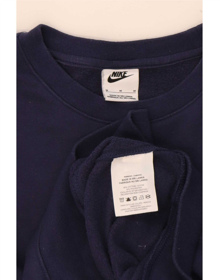 Damski sweter oversize Nike UK 14, średni granatowy, bawełniany