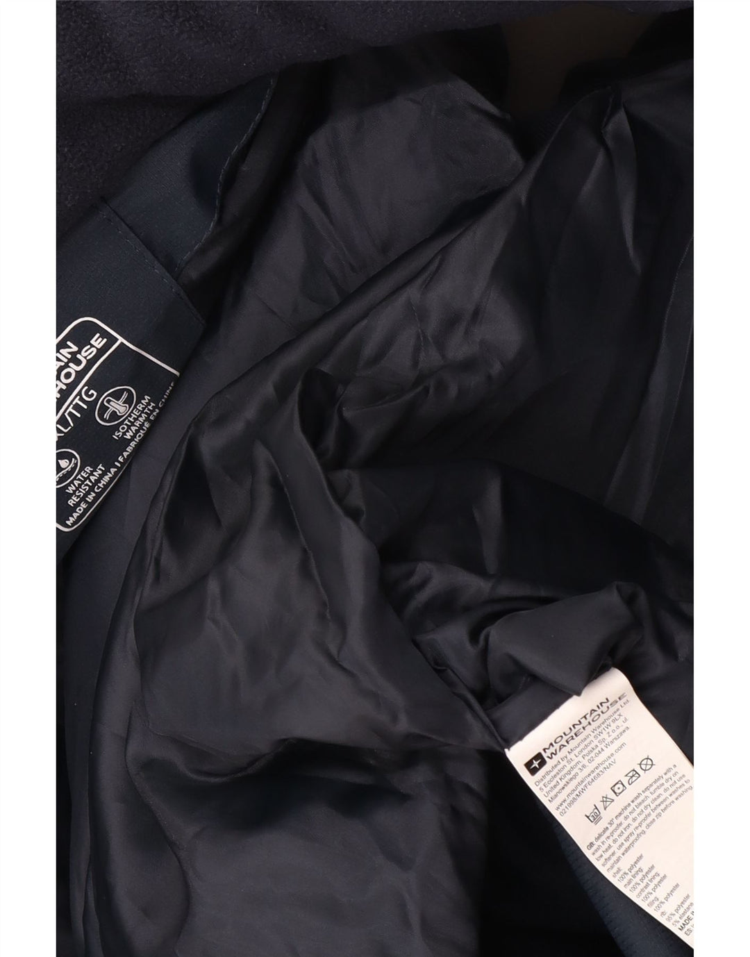 Męska wyściełana kamizelka Mountain Warehouse UK 42 XL, granatowa, poliester