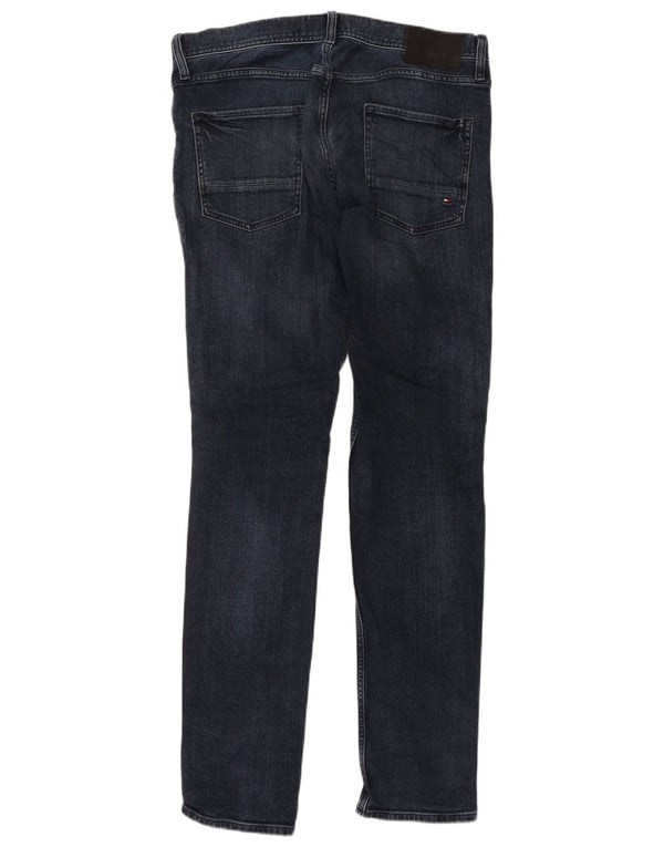 Męskie jeansy Denton Straight Jeansy Tommy Hilfiger W34 L34 Granatowe, bawełniane