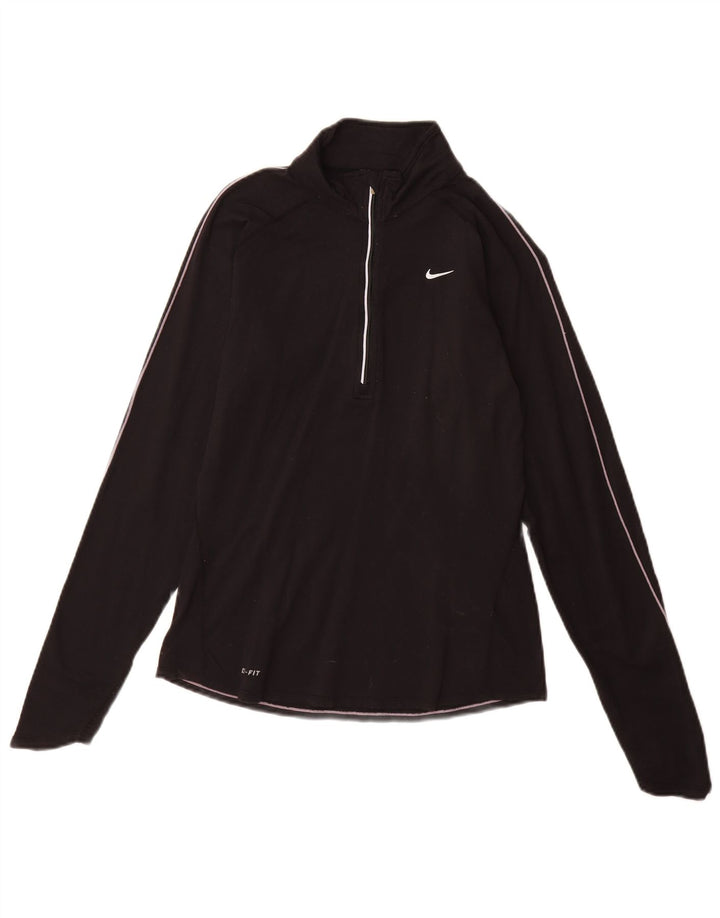 Damski dres Nike Dri Fit z pulowerem, UK 8/10, mały, czarny nylon