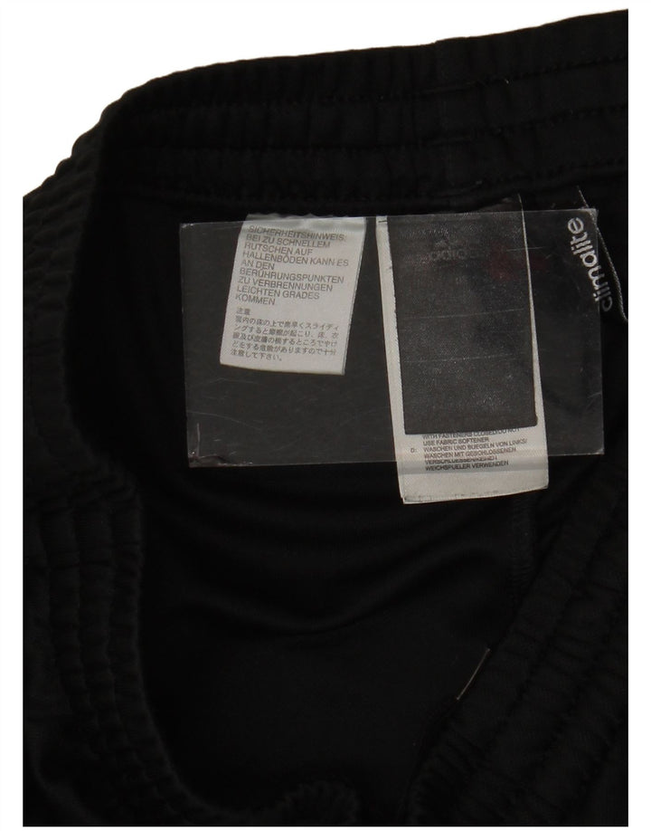 Męskie spodnie dresowe Adidas Climalite, małe, czarne, poliestrowe
