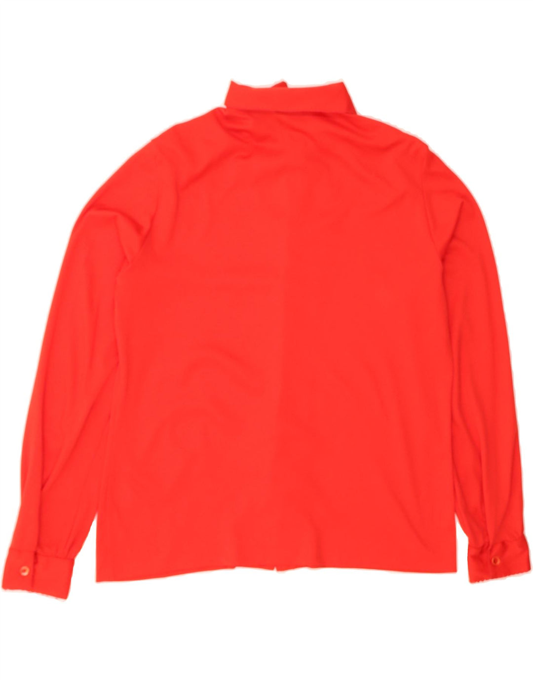 VINTAGE Womens Shirt Blouse UK 16 Large Red Polyester Vintage Vintage and Second-Hand Vintage from Messina Hembry 