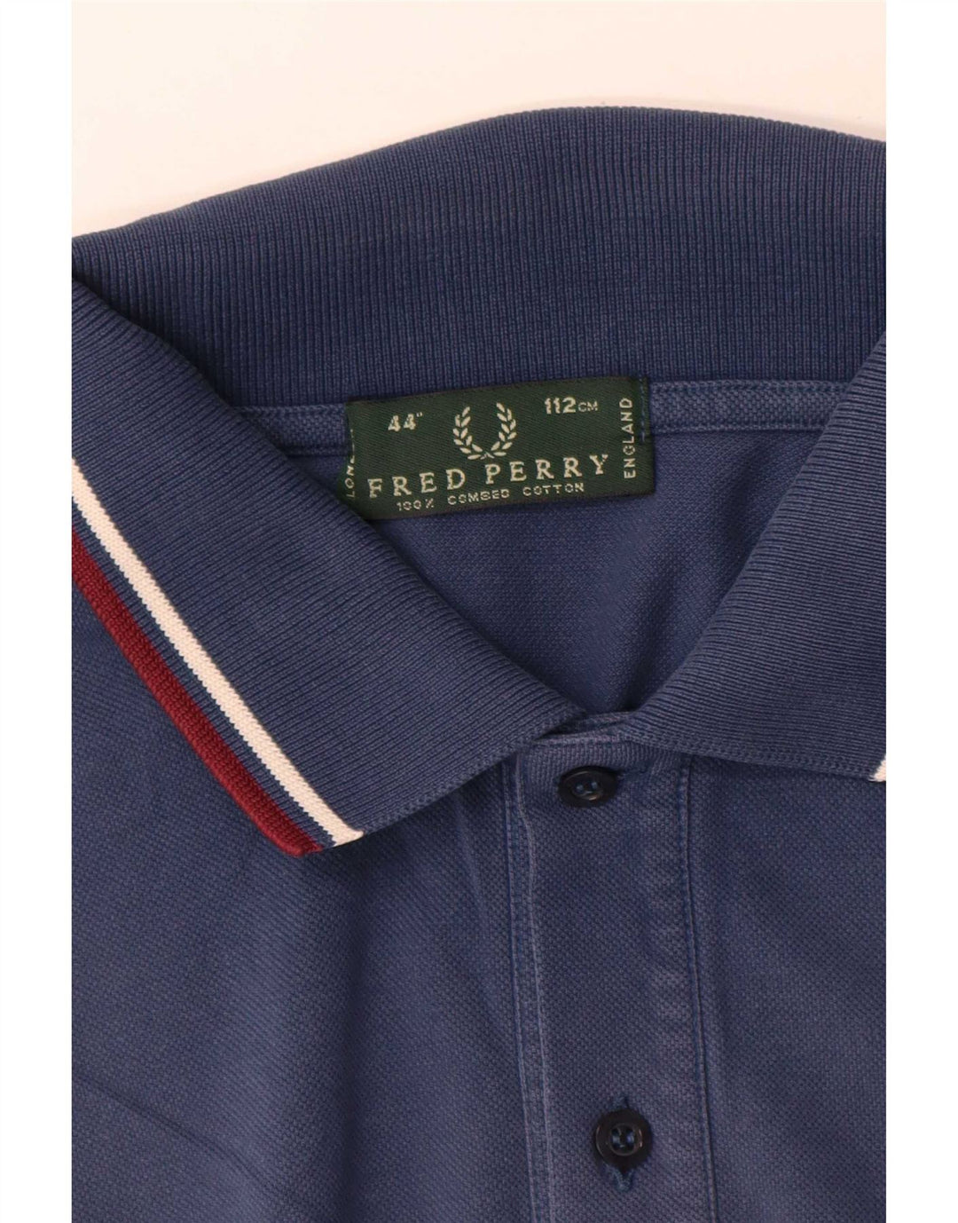 Męska koszulka polo Fred Perry, średnia, granatowa, bawełniana w paski