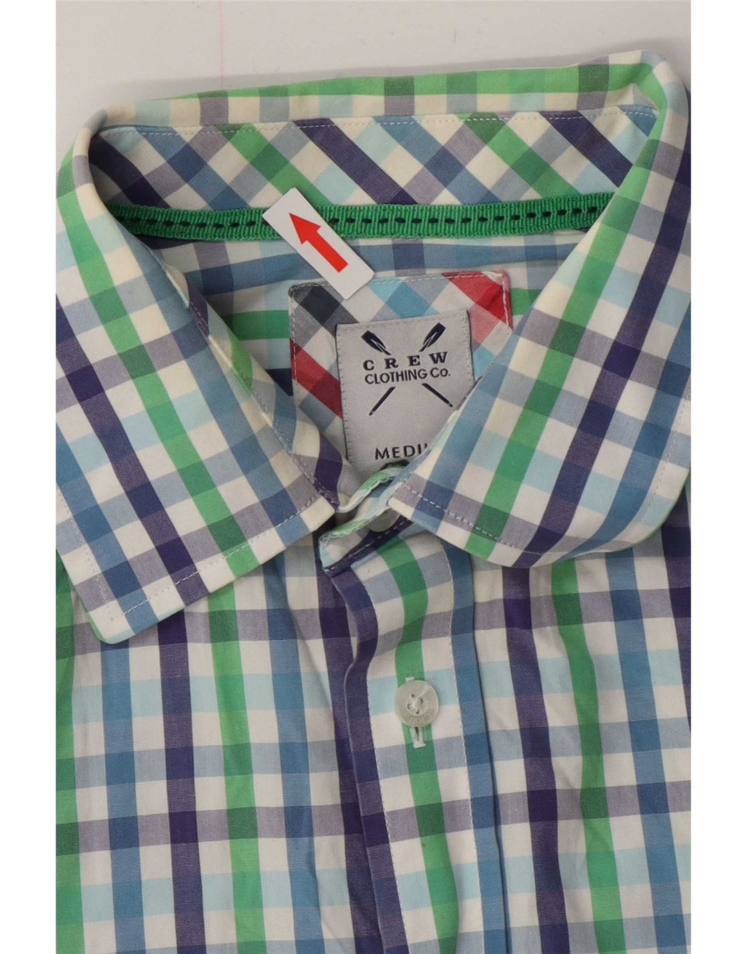 Crew Clothing Męska koszula o klasycznym kroju, średnia, wielokolorowa bawełniana kratka
