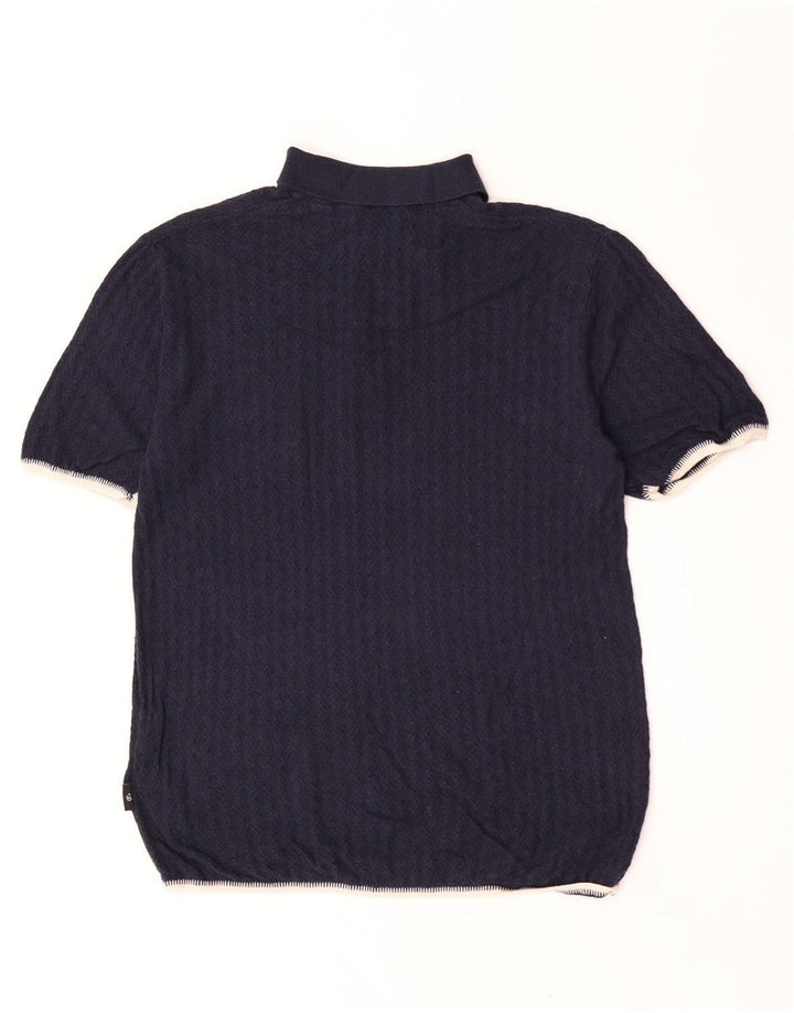 Męski sweter polo Ted Baker, rozmiar 3, średni granatowy