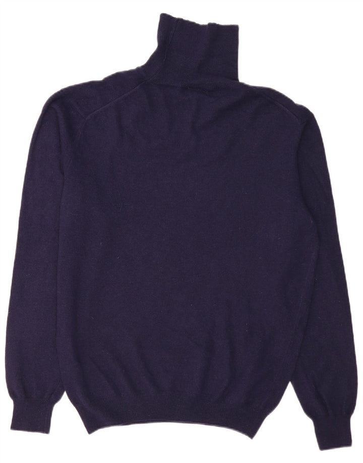 SERGIO TACCHINI Męski sweter z golfem, duży, granatowy, wełniany