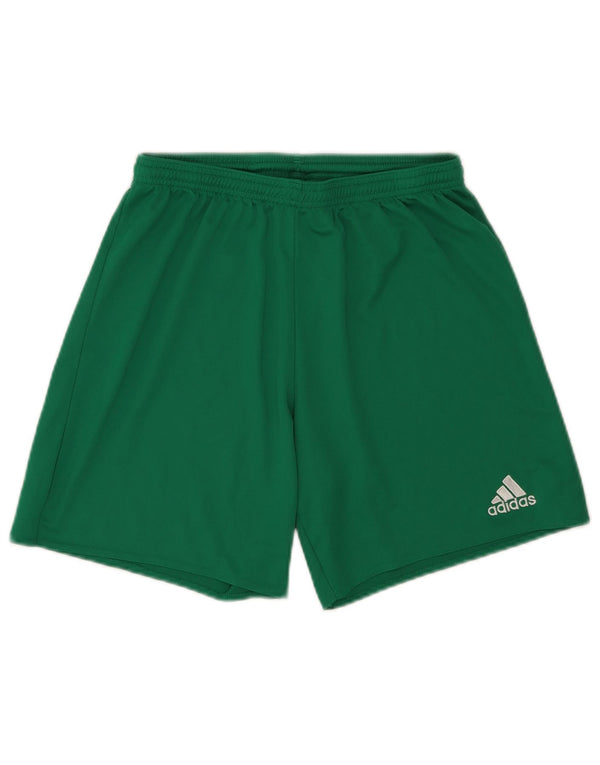 Męskie spodenki sportowe Adidas Climalite, średni zielony poliester