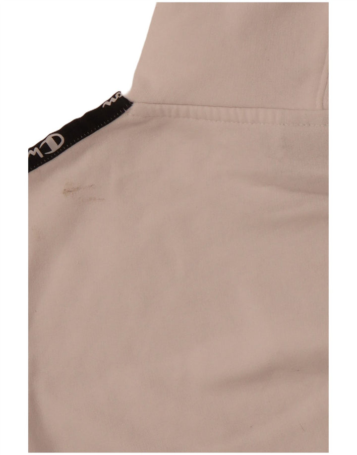 Chłopięcy sweter z kapturem CHAMPION z grafiką 13-14 lat XL, biały, blok kolorów