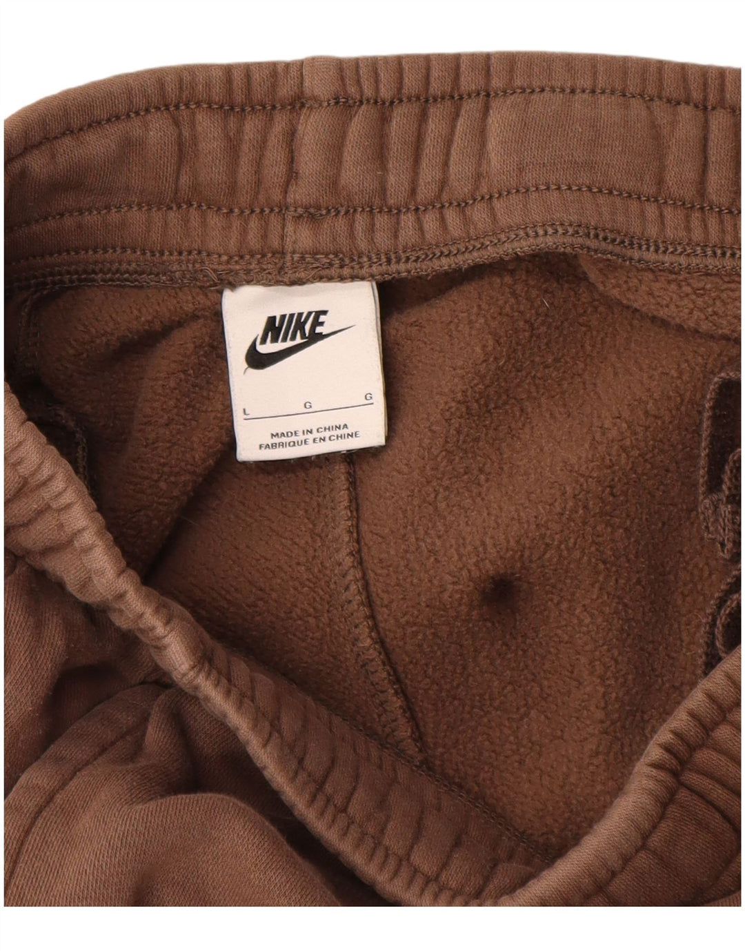 Męskie spodnie dresowe Nike, duże, brązowe, bawełniane
