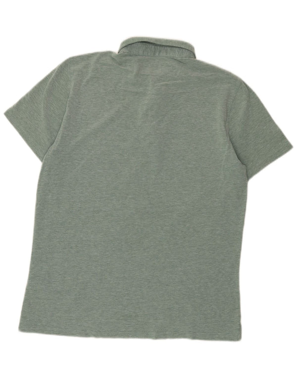 Męska koszulka polo Massimo Dutti, duża, zielona, bawełniana