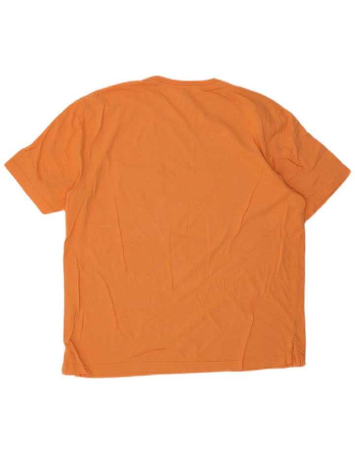 T-shirt męski Izod, duży, pomarańczowy, bawełniany