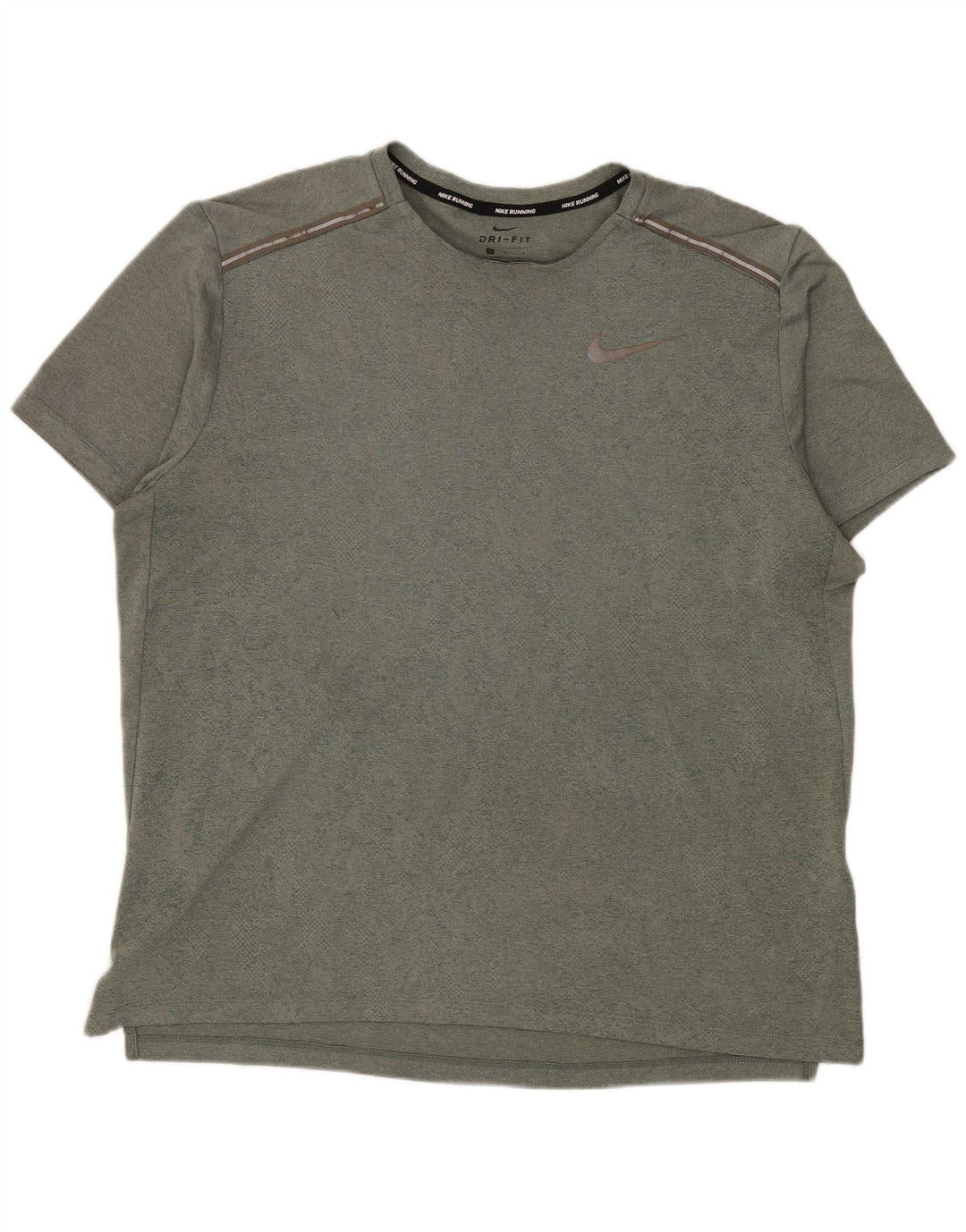 Męski T-shirt Nike Dri Fit, duży, zielony, poliester