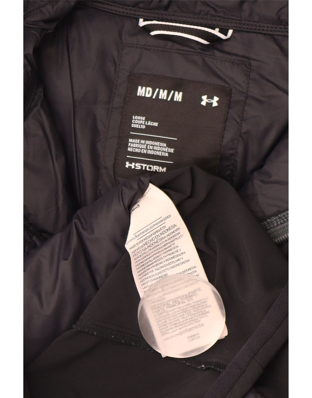 Męska ocieplana kurtka Under Armour Graphic UK 38 w kolorze średniego granatu