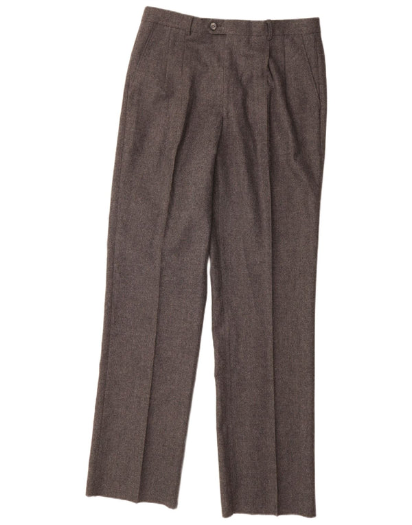 Męskie spodnie garniturowe Marzotto IT 48 Medium W32 L34 Szara wełna