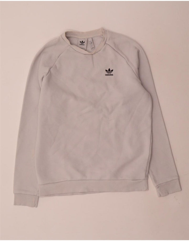 Bluza męska ADIDAS, mała, biała, bawełniana