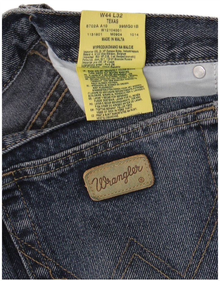 Męskie jeansy Wrangler Texas Straight W44 L28 Granatowe, bawełniane
