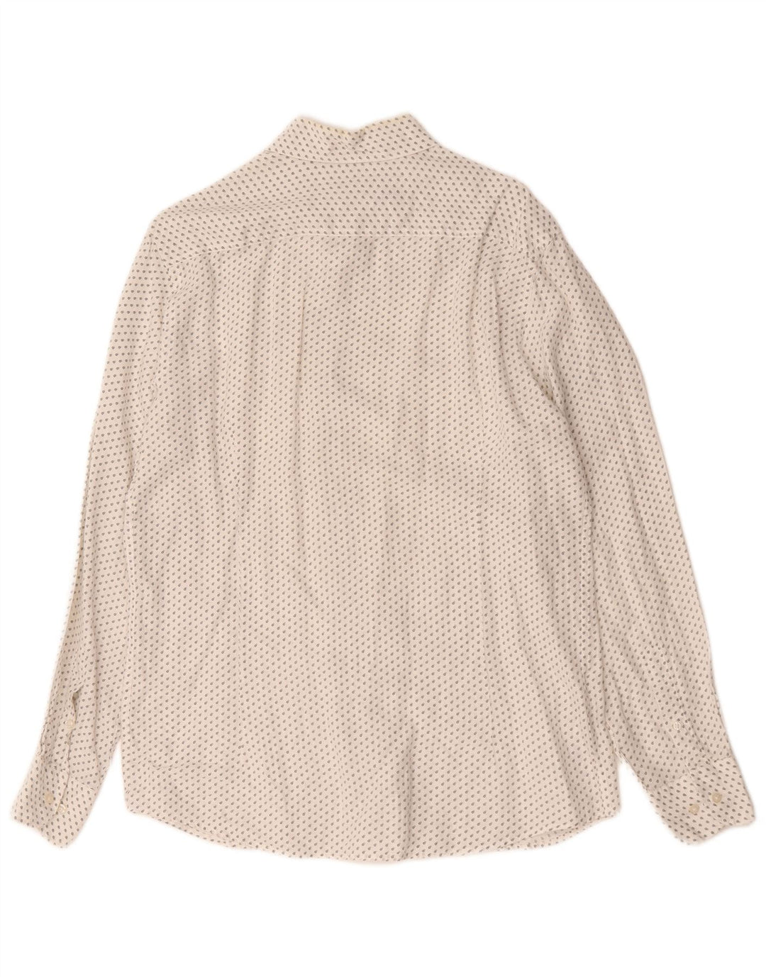 Koszula męska Massimo Dutti, lniana, średnia, biała w cętki