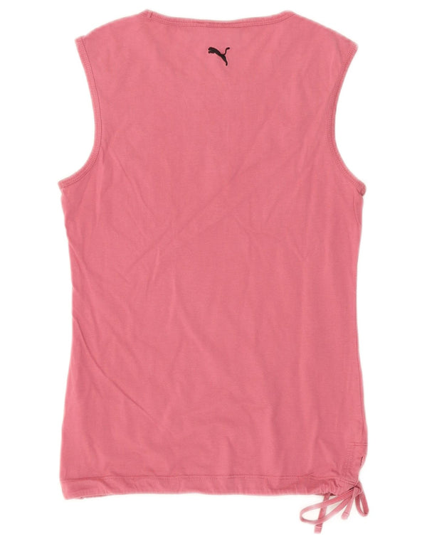 Damska kamizelka z grafiką Puma Top UK 10 Small Pink Cotton
