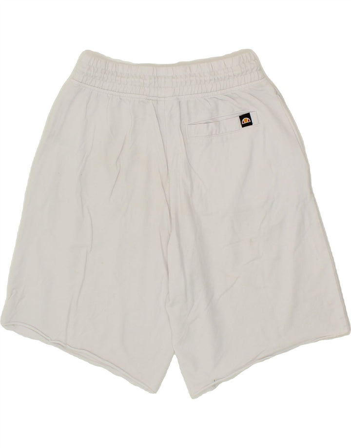 ELLESSE Mens Sport Shorts Small White Cotton Vintage Ellesse and Second-Hand Ellesse from Messina Hembry 