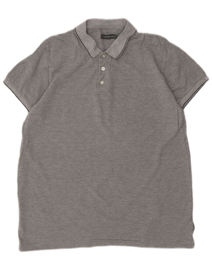 Męska koszulka polo French Connection XL, szara, nakrapiana bawełna