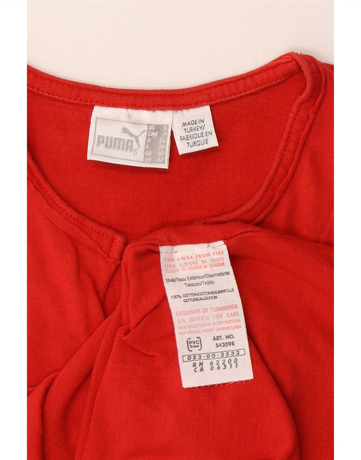 Damska kamizelka z grafiką Puma Top UK 10 Small Red Cotton