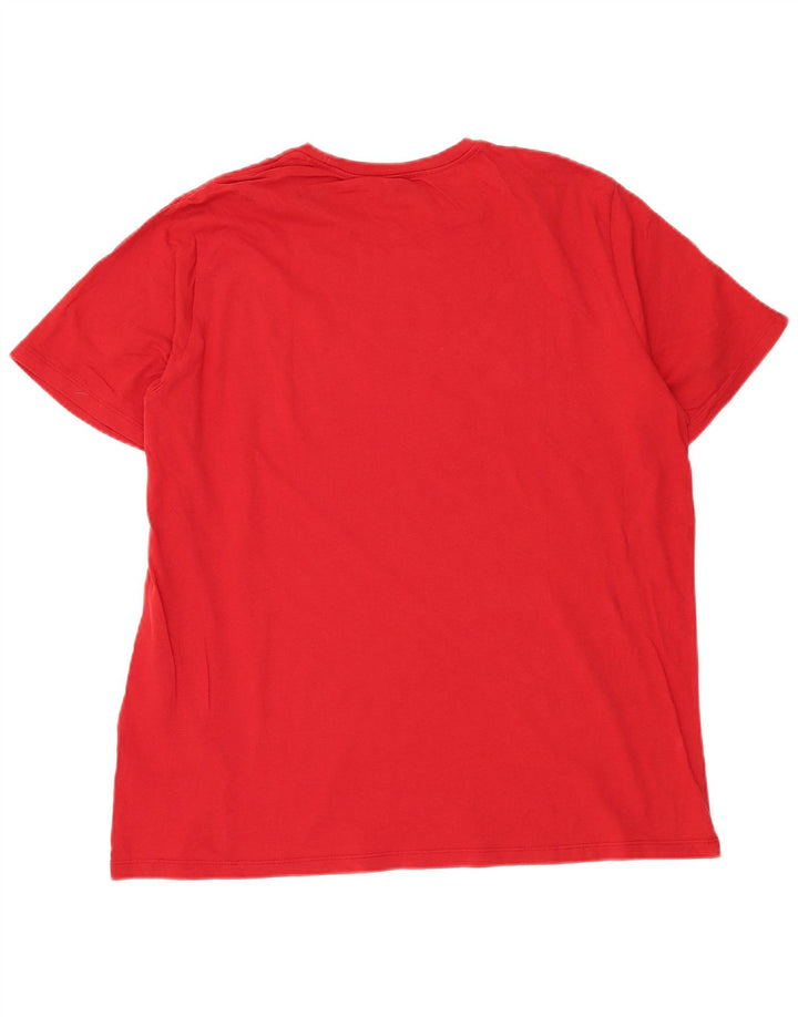 LEVI'S Mens Graphic T-Shirt Top XL Red Cotton