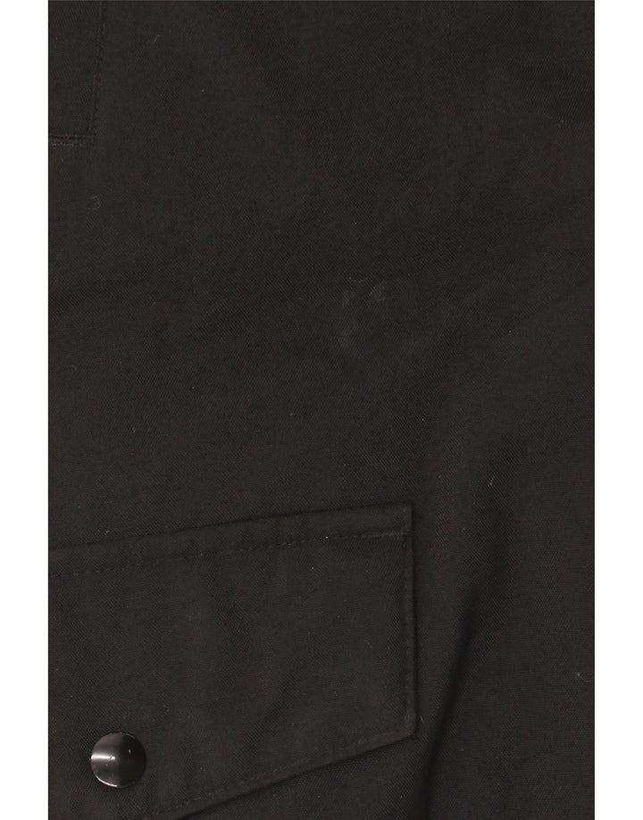 Adidas Męska kurtka parka z kapturem UK 36 Mały czarny nylon