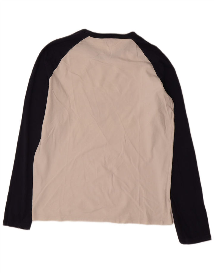 Męski graficzny top Levi's z długim rękawem, mały, biały, bawełniany
