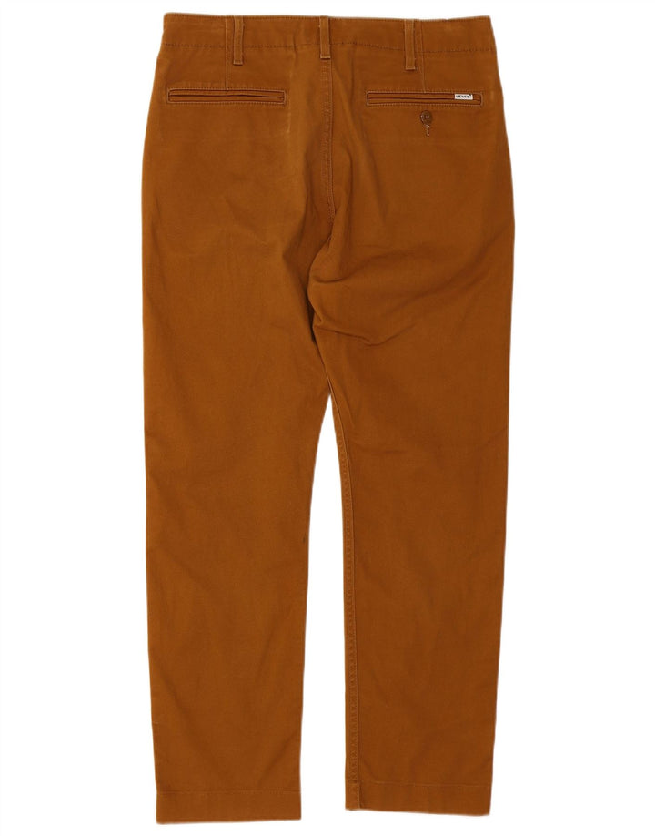 Męskie proste spodnie chino Levi's W30 L26 brązowe