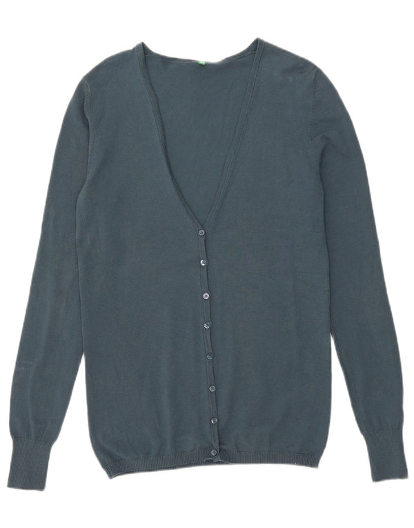 Sweter damski Benetton UK 14, duży, niebieski, bawełniany