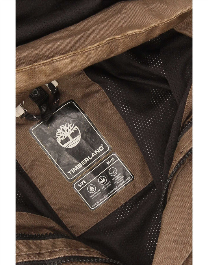 Męska kurtka przeciwdeszczowa z kapturem Timberland UK 38 Średni brąz