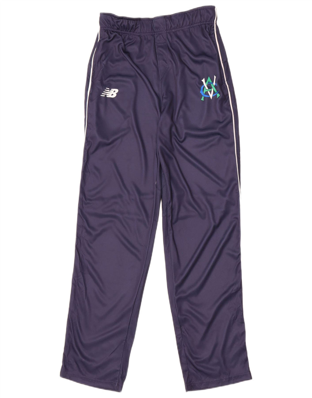 Damskie spodnie dresowe New Balance UK 12, średni granatowy poliester