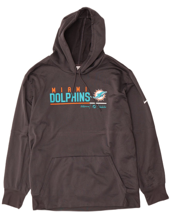 Męska bluza z kapturem Nike Miami Dolphins Graphic, 3XL, szary poliester
