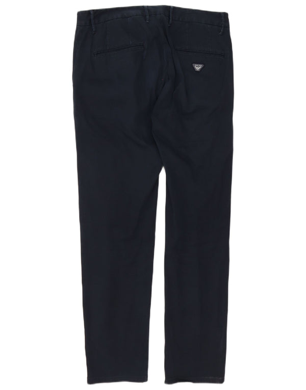 Spodnie męskie Armani Pegged Chino IT 48 Medium W32 L30 Granatowa bawełna