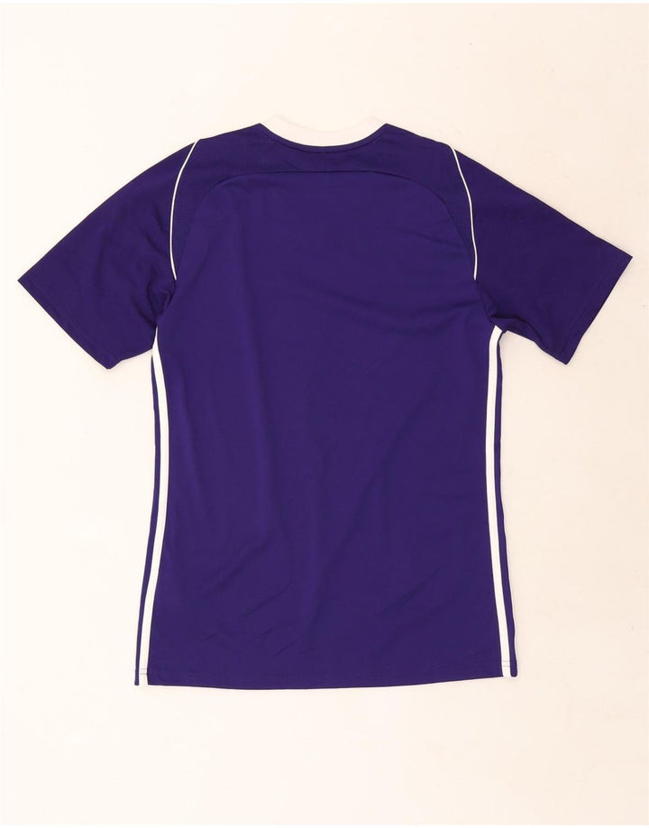 Adidas Męski T-shirt Climacool Top Mały Fioletowy Poliester