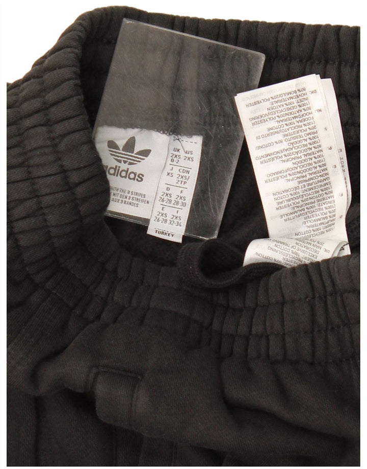 Damskie spodnie dresowe Adidas Joggers UK 0/2 2XS Czarna bawełna