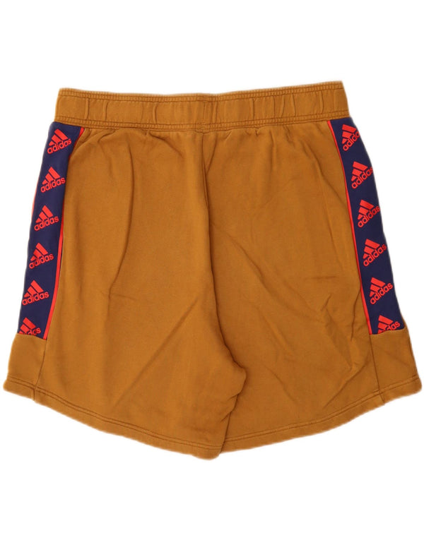 Męskie spodenki sportowe adidas Graphic XL, beżowe, bawełniane z blokami kolorów