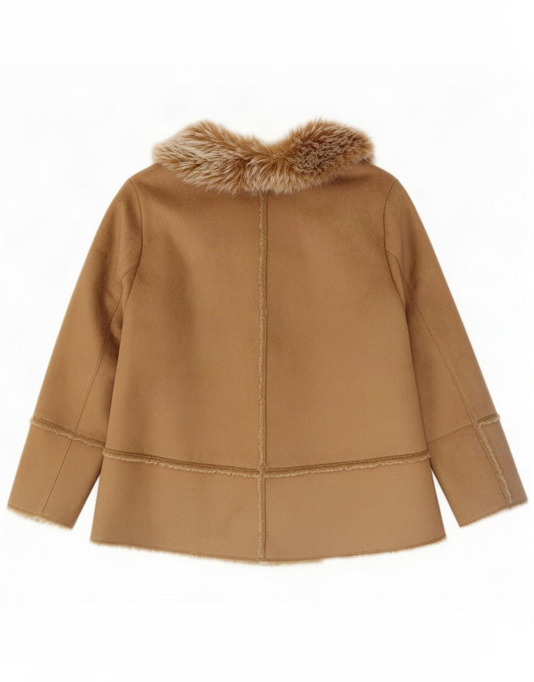 Kurtka damska Open Sherpa Essence UK 22 3XL Brązowa Poliester