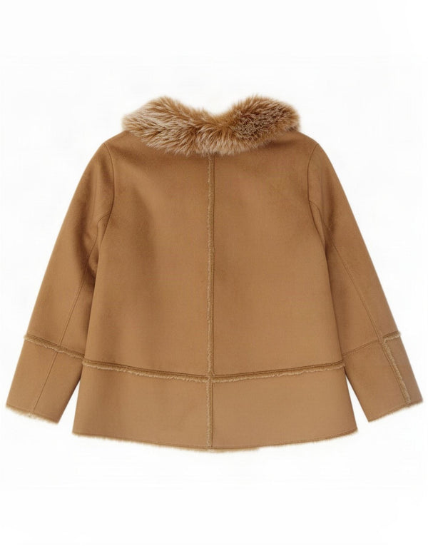 Kurtka damska Open Sherpa Essence UK 22 3XL Brązowa Poliester