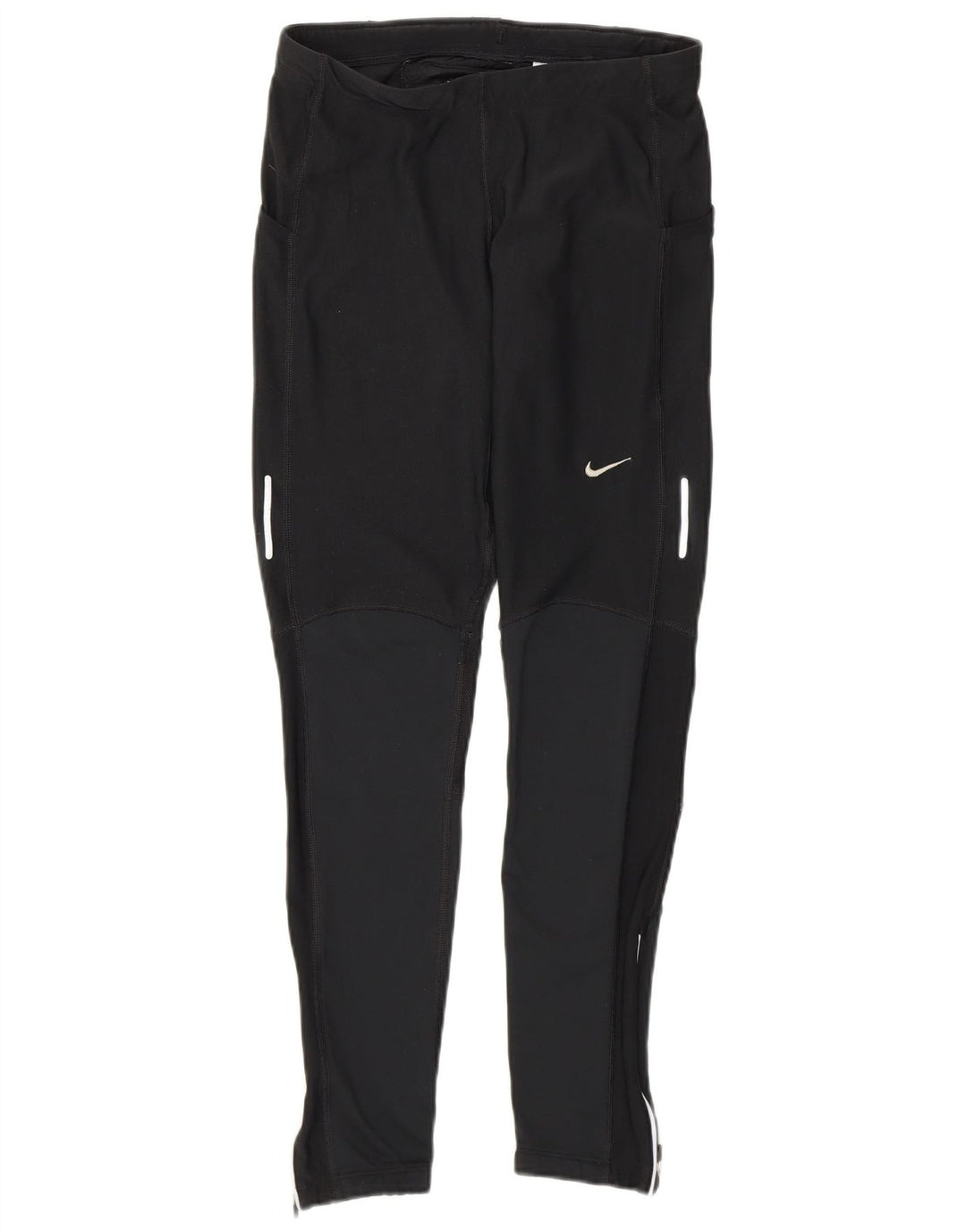 Damskie legginsy Nike Dri Fit UK 12, poliester w kolorze średniej czarnej kolorystyki