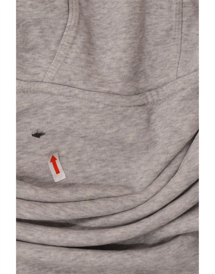 Męska bluza z kapturem Nike, średnia, szara, bawełniana nakrapiana
