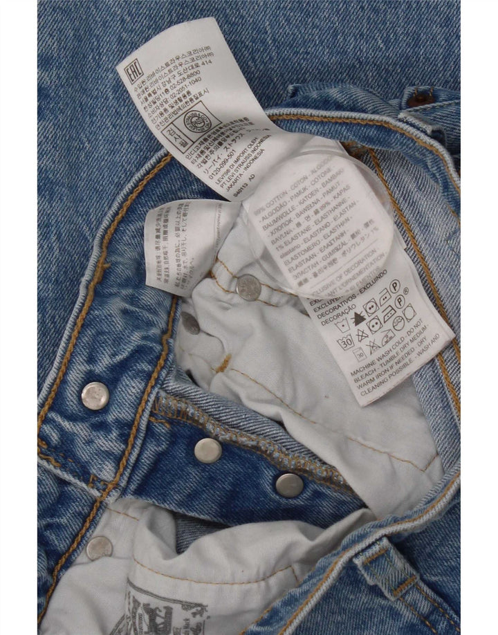 Damskie jeansy Levi's 501 Straight W26 L28 Niebieskie bawełniane